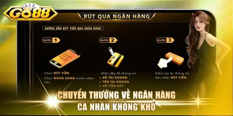 Chuyển thưởng về ngân hàng cá nhân không khó