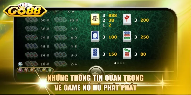 Những thông tin quan trọng về game nổ hũ Phát Phát
